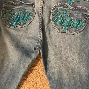 Apple Bottom Jeans 7/8 Size Embellished Women’s